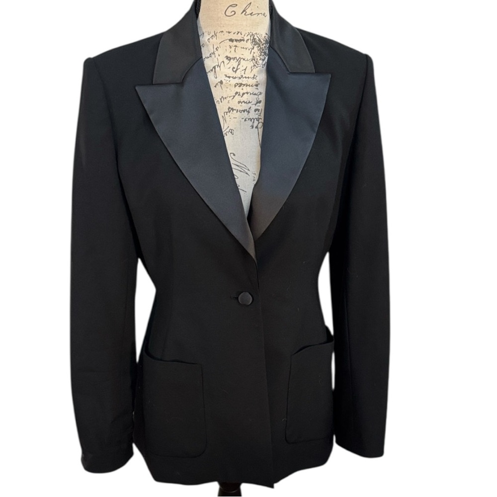 Vintage ‘90s Hilfiger Tuxedo Jacket Wool Blend
